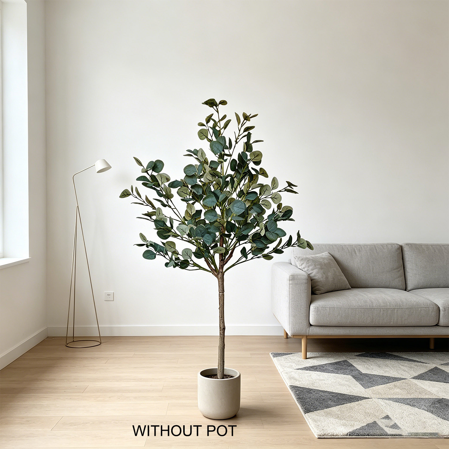 140cm Artificial Eucalyptus Pl - Ficus Lyrata Tree ulasan dan harga